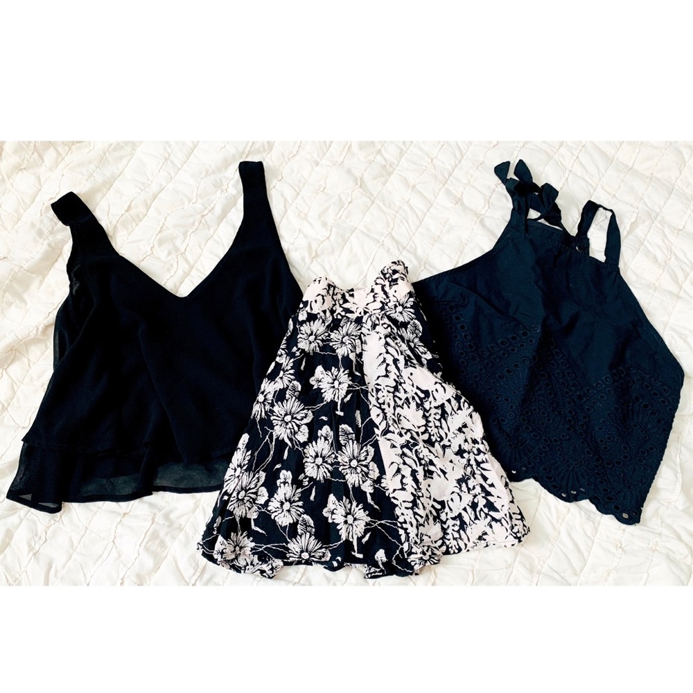 Floral skirt with 2 tops